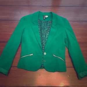 Kelly green blazer , dress up or down!